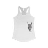 Frenchie On A Swing Women's Ideal Racerback Tank