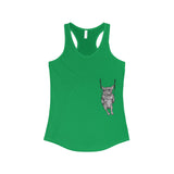 Frenchie On A Swing Women's Ideal Racerback Tank