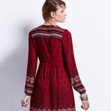 V Neck Floral Short Dress