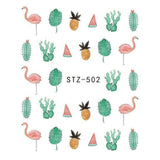 Special Set #5 -12 Sheets Per Pack | Cute Animals And Flora Theme Nail Art Decals