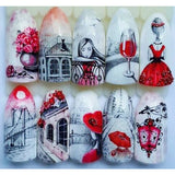 Special Set #5 -12 Sheets Per Pack | Cute Animals And Flora Theme Nail Art Decals