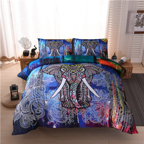 Elephant Fusion Pillow And Bed Cover Set - 7 Majestic Designs To Choose From!